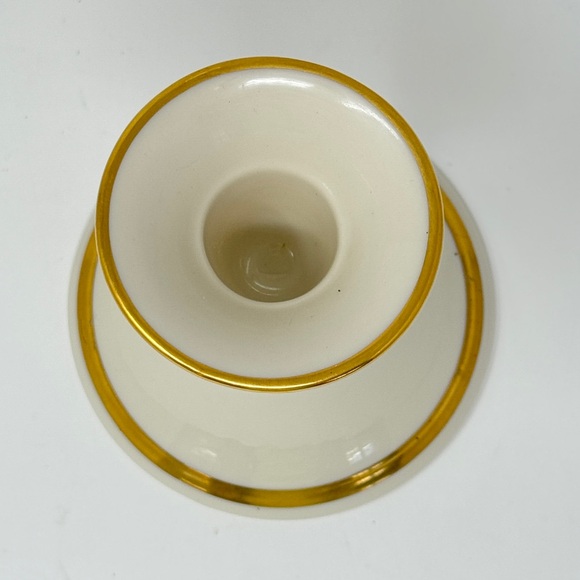 Lenox Carlton Candlestick Holder with Gold Trim - Picture 2 of 5